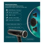 Hair Tools Electric Head Jog Futaria Hair Dryer Black - Image 8