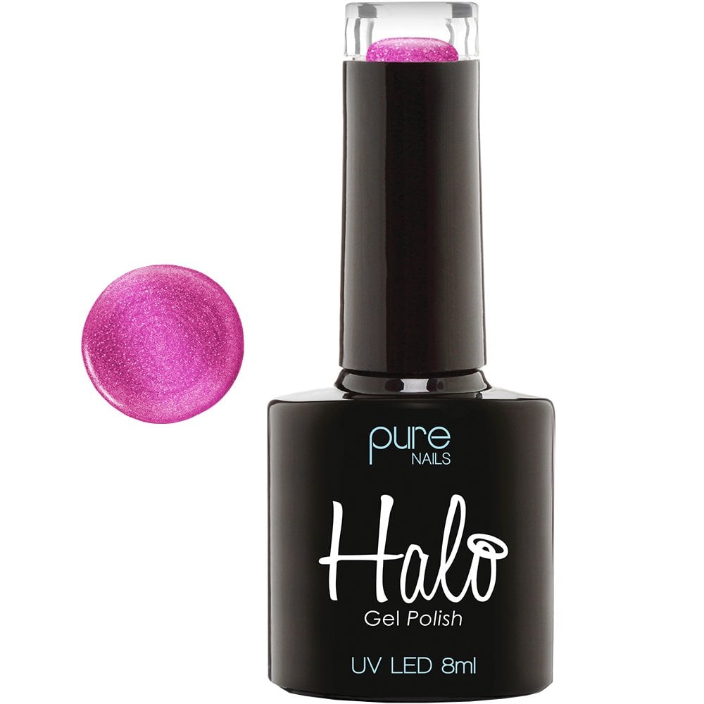 halo-cerise-sparkle-gel-polish-8ml-p9116-23676_image.jpg Halo Cerise Sparkle Gel Polish 8ml - Image 1