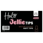 Halo Jellie Tips Soft Gel Nail Tips Medium Square x480 Sizes 0-11 - Image 2