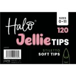 Halo Jellie Tips Soft Gel Nail Tips Stiletto x120 Sizes 0-11 - Image 2