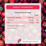 Healthspan Apple Cider Vinegar 500mg 60 Tablets - Image 8
