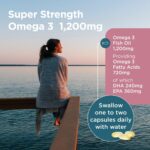 Healthspan Super Strength Omega 3 1200mg 60 Capsules - Image 3