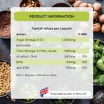 Healthspan Veg-Omega 3 1000mg 60 Capsules - Image 5