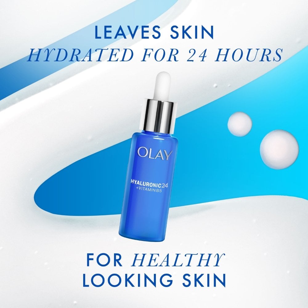 hydrating-hyaluronic-acid-serum-with-niacinamide-vitamin-b5-for-dry-skin-40ml-p36502-113514_image.jpg Olay Hyaluronic 24 Serum with & Vitamin B5 40ml - Image 1