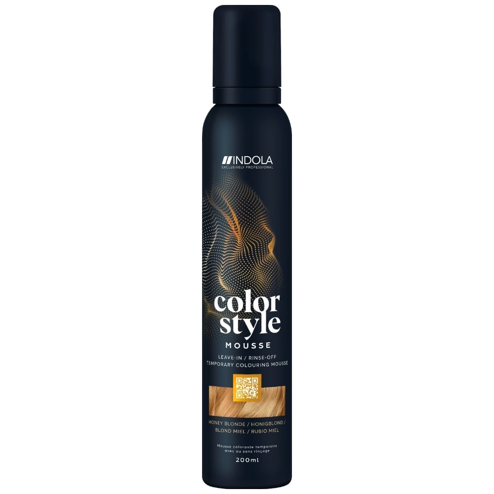 indola-colour-style-mousse-honey-blonde-200ml-p18831-112127_image.jpg Indola Colour Style Mousse Honey Blonde 200ml - Image 1