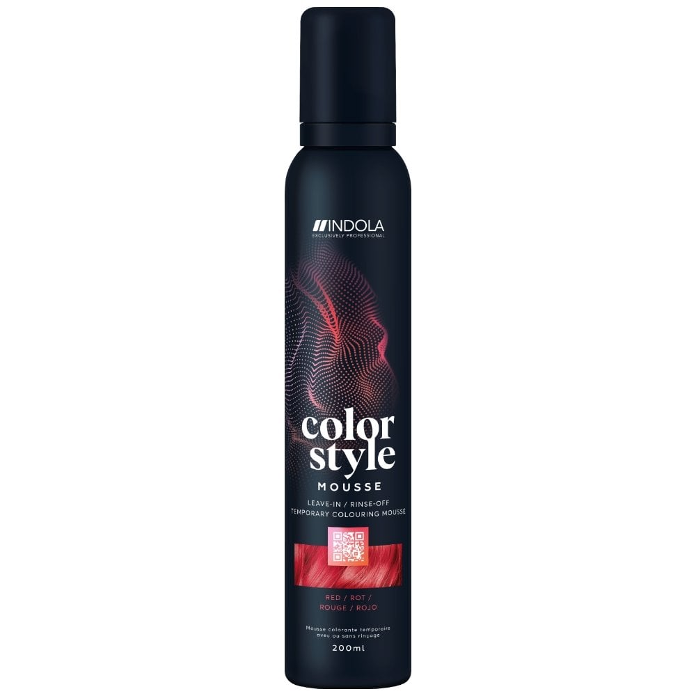 indola-colour-style-mousse-red-200ml-p10611-112132_image.jpg Indola Colour Style Mousse Red 200ml - Image 1