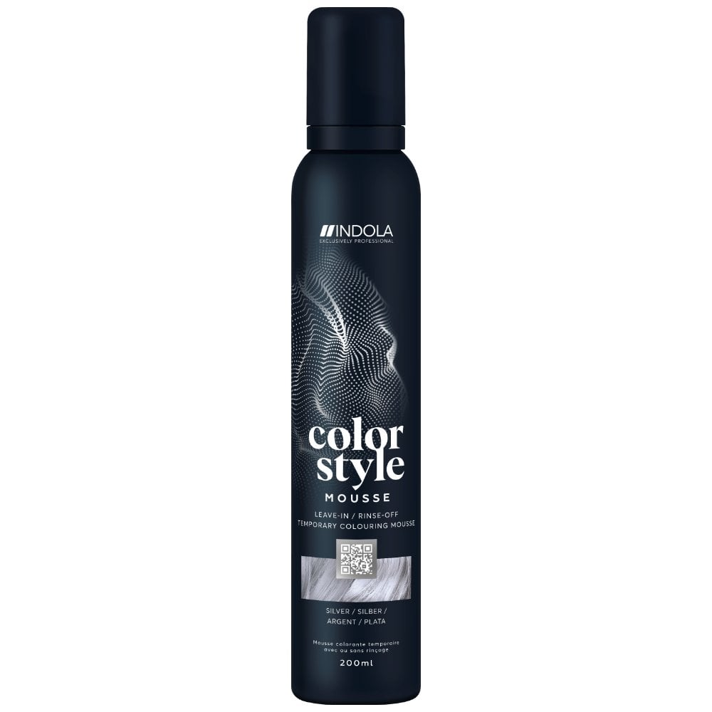 indola-colour-style-mousse-silver-200ml-p10605-112130_image.jpg Indola Colour Style Mousse Silver 200ml - Image 1