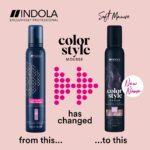 Indola Colour Style Mousse Soft Mauve 200ml - Image 3
