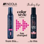 Indola Colour Style Mousse Strawberry Rose 200ml - Image 5