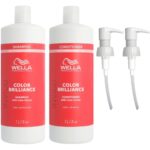 Wella Professionals Invigo Brilliance Vibrant Colour Shampoo for Fine/Normal Hair Shampoo & Conditioner Twin 2 x 1000ml - Image 2