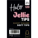 Halo Jellie Tips Soft Gel Short Square Nail Tips x120 Sizes 0-11 - Image 2