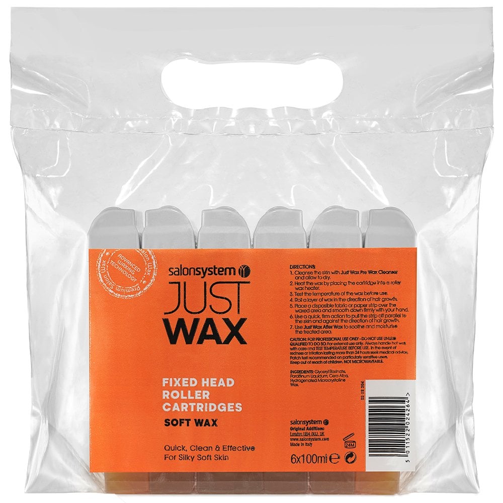 just-wax-roller-wax-cartridges-6-x-100ml-p4046-93169_image.jpg Salon System Just Wax Roller Wax Cartridges 6 x 100ml - Image 1