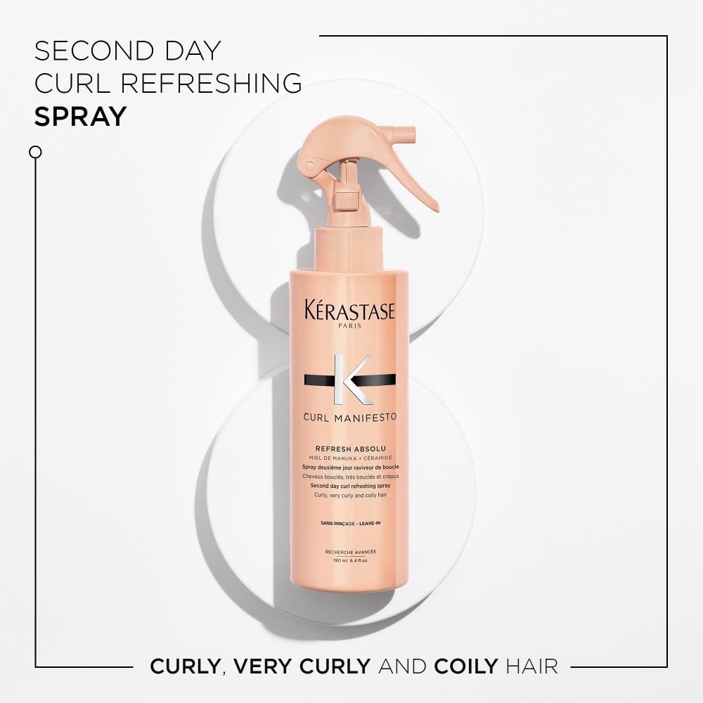 kerastase-curl-manifesto-refresh-absolu-second-day-curl-refreshing-spray-190ml-p21375-83002_image.jpg Kérastase Curl Manifesto Refresh Absolu Second Day Curl Spray 190ml - Image 1