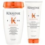 Kérastase Nutritive Bain Satin Hydrating Shampoo 250ml & Nutritive Lait Vital High Nutrition Ultra-Light Conditioner 200ml Twin - Image 2