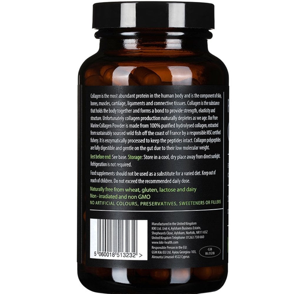 kiki-health-hydrolysed-pure-marine-collagen-food-supplement-150-vegicaps-p35952-109934_image.jpg Kiki Health Hydrolysed Pure Marine Collagen 150 Vegicaps - Image 1