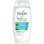 Simple Kind To Skin Kids Hypoallergenic Hair & Body Wash 225ml - Image 2