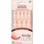 Kiss Salon Acrylic Nude Nails Breathtaking 28x