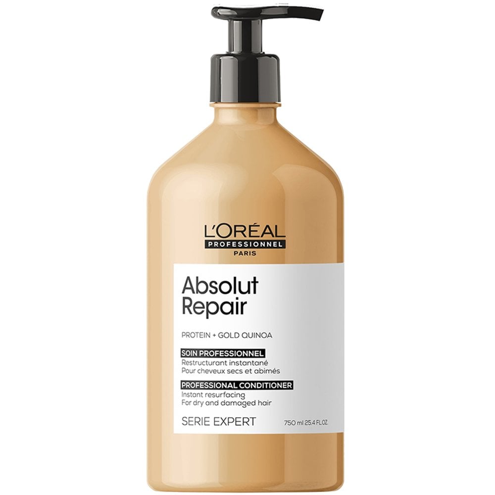loreal-professionnel-serie-expert-absolut-repair-protein-gold-quinoa-instant-resurfacing-conditioner-750ml-p22852-50359_image.jpg L'Oreal Professionnel Serie Expert Absolut Repair Protein + Gold Quinoa Instant Resurfacing Conditioner 750ml - Image 1