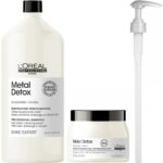L'Oreal Professionnel Serie Expert Metal Detox Anti-Metal Cleansing Cream Shampoo 1500ml & Mask 500ml Twin - Image 9