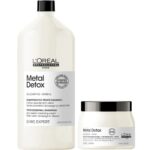 L'Oreal Professionnel Serie Expert Metal Detox Anti-Metal Cleansing Cream Shampoo 1500ml & Mask 500ml Twin - Image 10