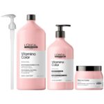 L'Oreal Professionnel Serie Expert Vitamino Colour Radiance Shampoo 1500ml, Conditioner 750ml & Mask 500ml - Image 4