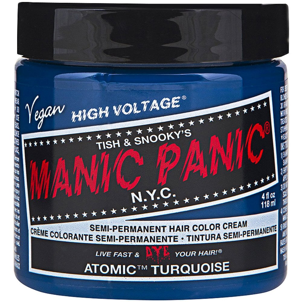 manic-panic-high-voltage-classic-hair-colour-cream-atomic-turquoise-118ml-p11865-17840_image.jpg Manic Panic High Voltage Classic Hair Colour Cream Atomic Turquoise 118ml - Image 1