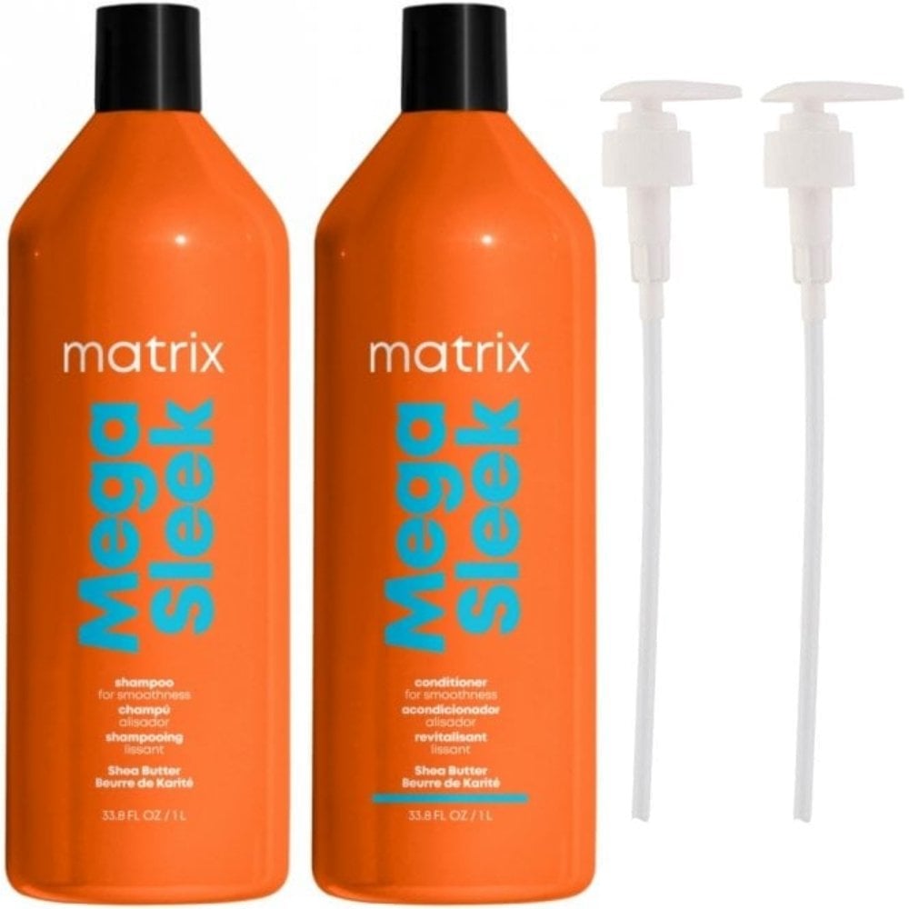 matrix-total-results-mega-sleek-shea-butter-shampoo-conditioner-twin-for-smoothness-2-x-1000ml-p16950-108316_image.jpg Matrix Total Results Mega Sleek Shea Butter Shampoo & Conditioner Twin 2 x 1000ml - Image 1