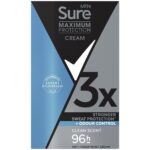 Sure Men Maximum Protection 96h Clean Scent Anti-Perspirant Deodorant Stick 45ml - Image 4