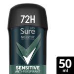Sure Men Nonstop Protection 72h Sensitive Anti-Perspirant Deodorant Stick 50ml - Image 5