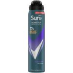Sure Men Nonstop Protection 72h Active Dry Anti-Perspirant Deodorant Spray 250ml - Image 8