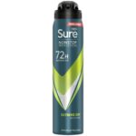 Sure Men Nonstop Protection 72h Extreme Dry Anti-Perspirant Deodorant Spray 250ml - Image 3