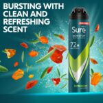 Sure Men Nonstop Protection 72h Extreme Dry Anti-Perspirant Deodorant Spray 250ml - Image 2