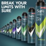 Sure Men Nonstop Protection 72h Extreme Dry Anti-Perspirant Deodorant Spray 250ml - Image 6