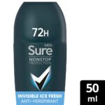 Sure Men Nonstop Protection 72h Invisible Ice Anti-Perspirant Deodorant Roll-On 50ml - Image 4