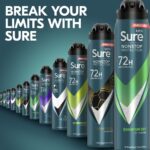 Sure Men Nonstop Protection 72h Quantum Dry Anti-Perspirant Deodorant Spray 250ml - Image 4