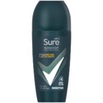 Sure Men Nonstop Protection 72h Sensitive Anti-Perspirant Deodorant Roll-On 50ml - Image 2
