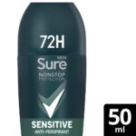 Sure Men Nonstop Protection 72h Sensitive Anti-Perspirant Deodorant Roll-On 50ml