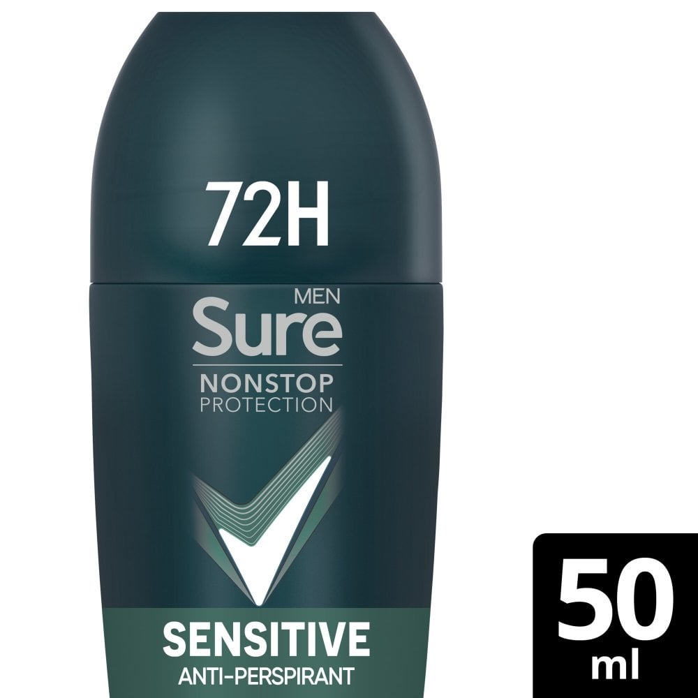 men-nonstop-protection-72h-sensitive-anti-perspirant-deodorant-roll-on-50ml-p38603-123394_image.jpg Sure Men Nonstop Protection 72h Sensitive Anti-Perspirant Deodorant Roll-On 50ml - Image 1