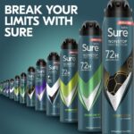 Sure Men Nonstop Protection 72h Sport Cool Anti-Perspirant Deodorant Spray 250ml - Image 6