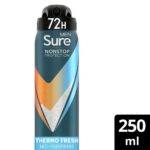 Sure Men Nonstop Protection 72h Thermo Fresh Anti-Perspirant Deodorant Spray 250ml - Image 3