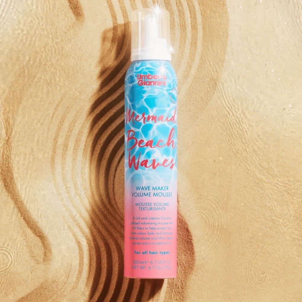 mermaid-beach-waves-wave-maker-volume-mousse-for-all-hair-types-200ml-p38253-122149_image.jpg Umberto Giannini Mermaid Beach Waves Volume Mousse 200ml - Image 1