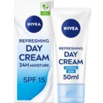 Nivea 24H Moisture Refreshing Day Cream SPF15 50ml - Image 2