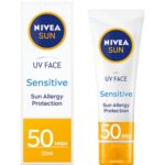 Nivea Sun UV Face Sensitive Sun Allergy Protection SPF50 50ml - Image 3