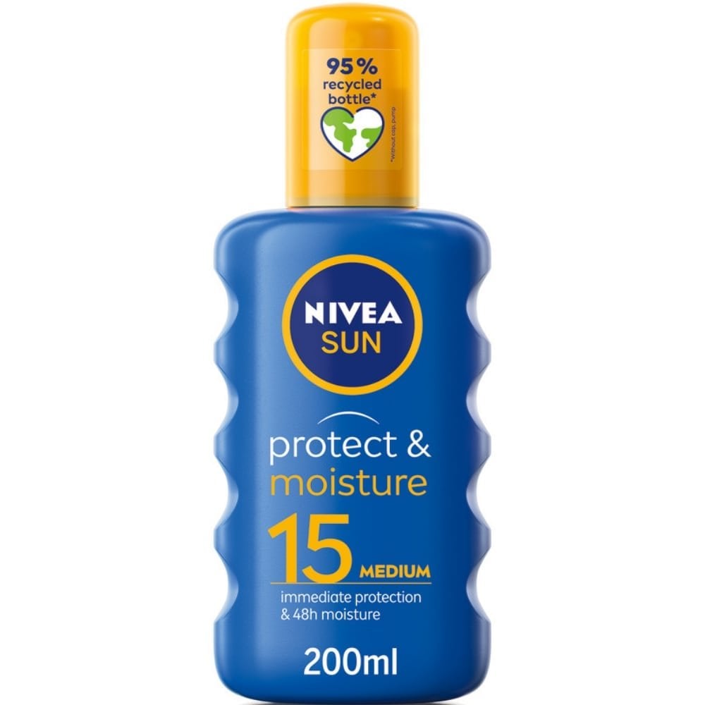 nivea-medium-protection-sun-protect-moisture-sun-cream-spray-spf15-200ml-p22555-48662_image.jpg Nivea Sun Protect & Moisture Sun Cream Spray SPF15 200ml - Image 1