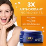 Nivea Q10 Energy Recharging Night Cream Face Moisturiser 50ml - Image 5