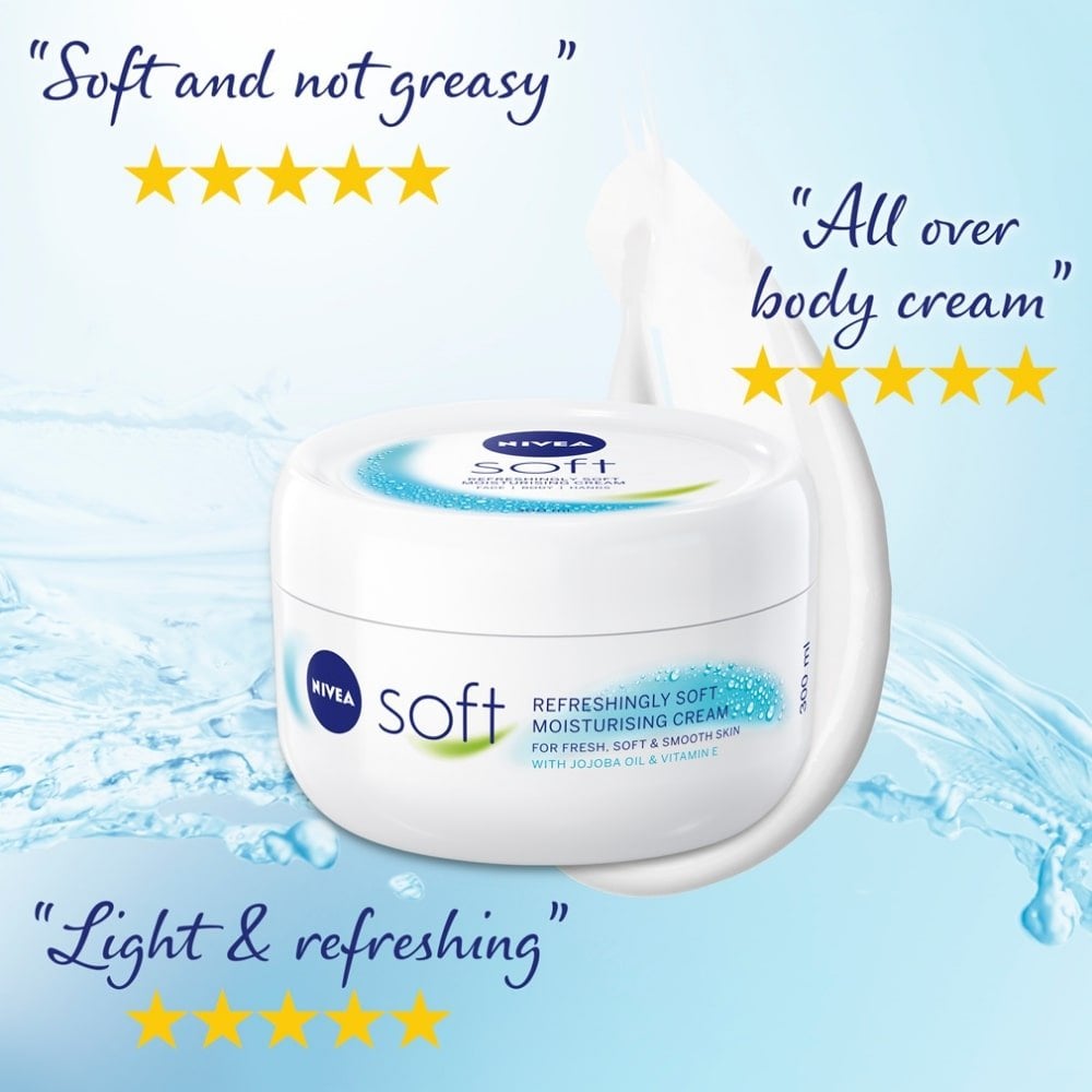 nivea-refreshingly-soft-moisturising-cream-with-jojoba-vitamin-e-500ml-p22565-48793_image.jpg Nivea Refreshingly Soft Moisturising Cream 500ml - Image 1
