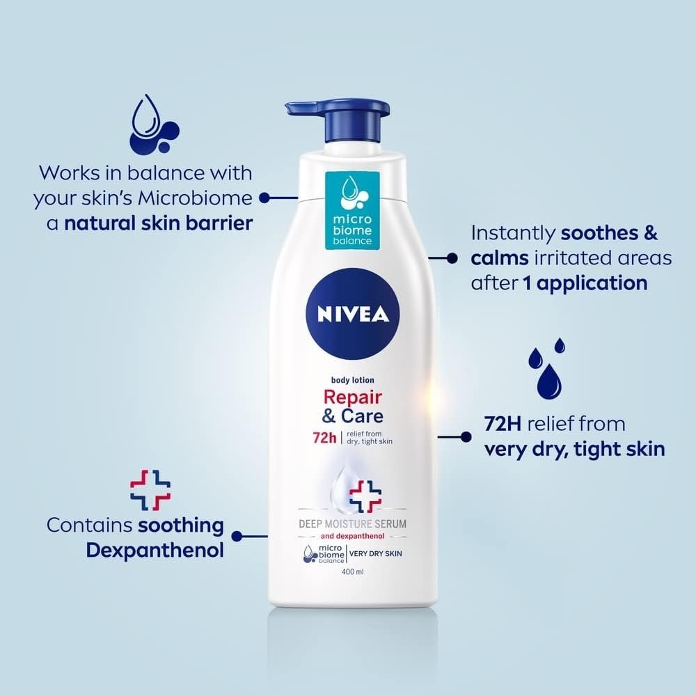 nivea-repair-care-intense-moisture-serum-dexpanthenol-body-lotion-for-very-dry-skin-400ml-p33315-95040_image.jpg Nivea Repair & Care Intense Moisture Body Lotion 400ml - Image 1
