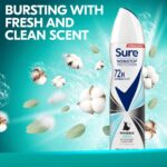 Sure Nonstop Protection 72h Invisible Aqua Anti-Perspirant Deodorant Spray 250ml - Image 2