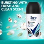 Sure Nonstop Protection 72h Invisible Aqua Anti-Perspirant Deodorant Roll-On 50ml - Image 2