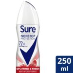 Sure Nonstop Protection 72h Uplifting & Fresh Anti-Perspirant Deodorant Spray 250ml - Image 6